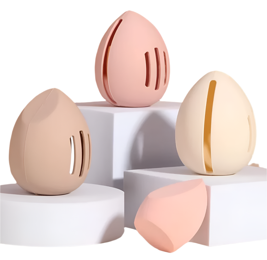 EcoSilk™ Silicone Makeup Sponge Holder – Eco-Friendly & Portable