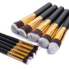  Fluffy Kabuki™ 10-Piece Synthetic Makeup Brush Set